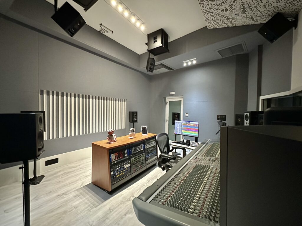The Living Room Studios Atmos Mixing Control Room Speaker Setup