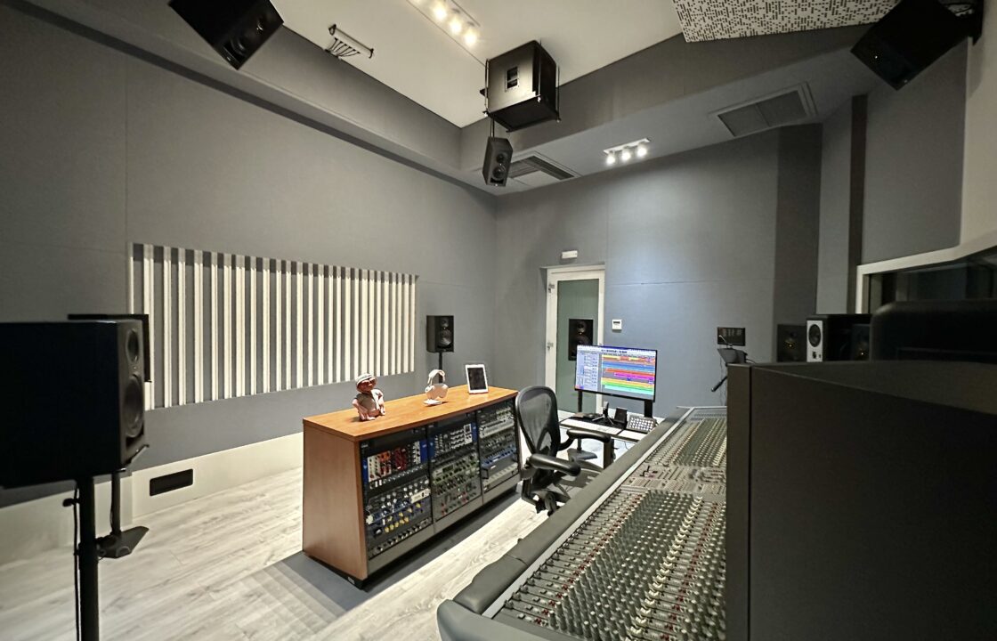 The Living Room Studios Atmos Mixing Control Room Speaker Setup